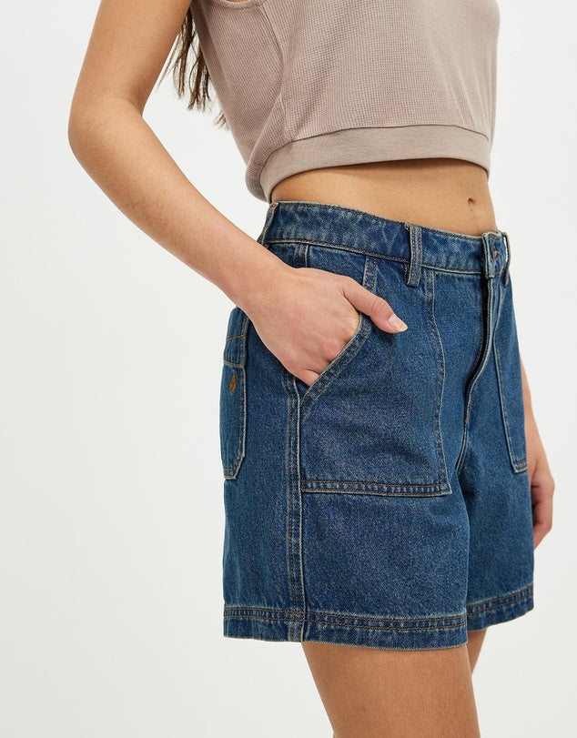 Volcom Womens Krafty Denim Short