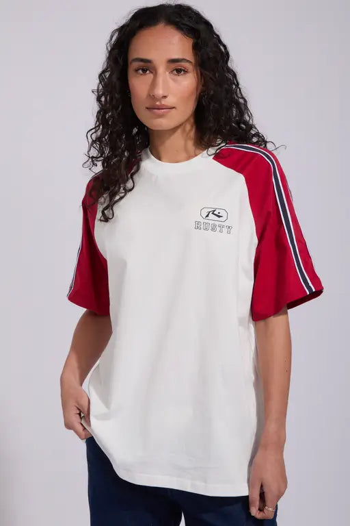 Rusty Mindless Collegiate OG Oversized Tee