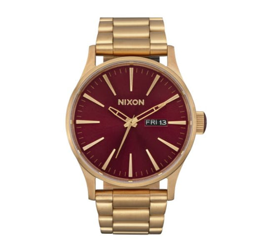 Nixon Sentry SS Oxblood Sunray/Gold
