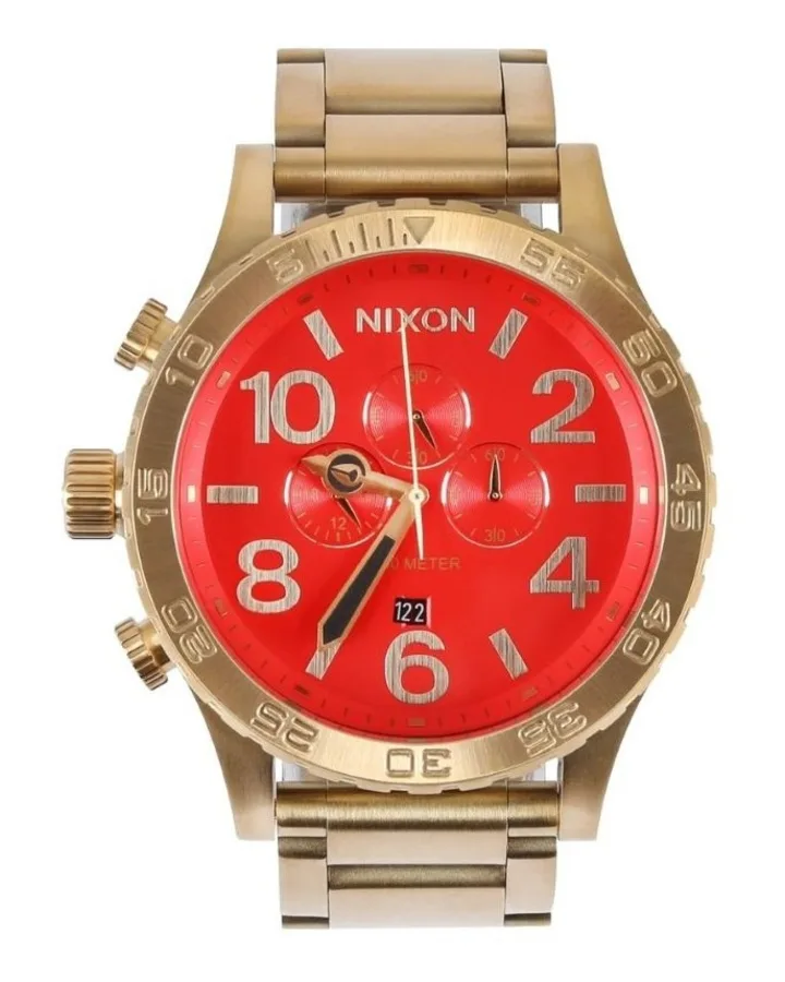 Nixon 51-30 Chrono - gold /red