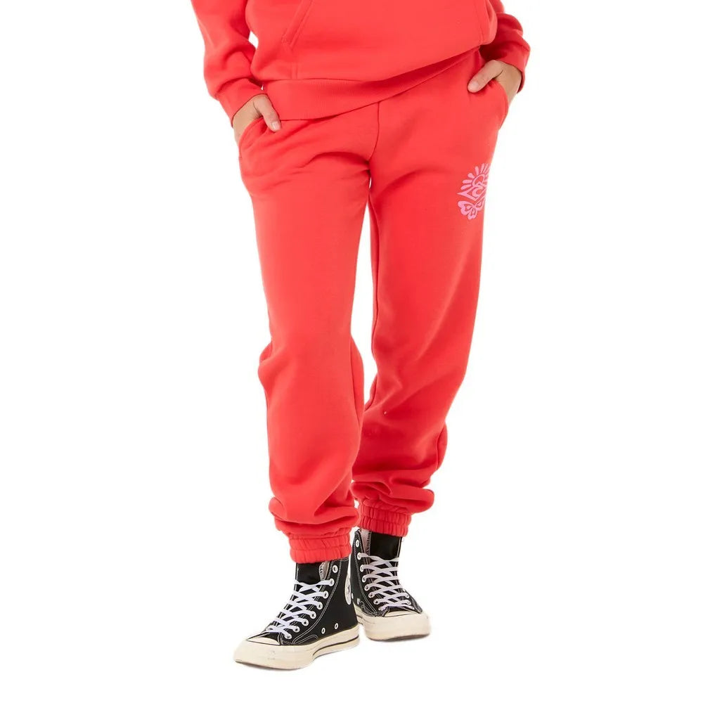 Ripcurl icons of surf track pant- Hibiscus Red