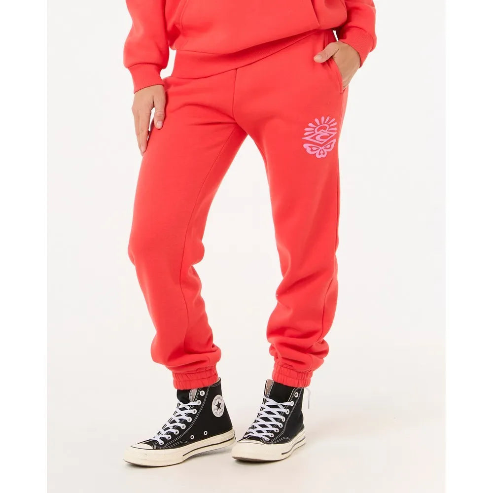 Ripcurl icons of surf track pant- Hibiscus Red