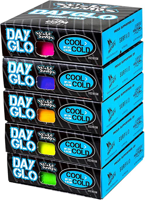 STICKY BUMPS DAY-GLO COLOUR WAX - COOL/COLD