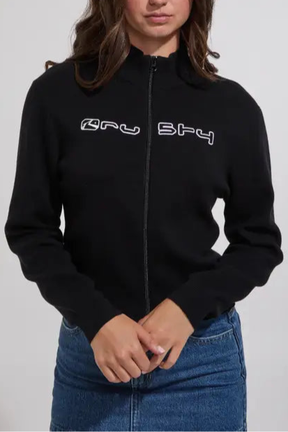 Rusty sundial zip through skimmer knit