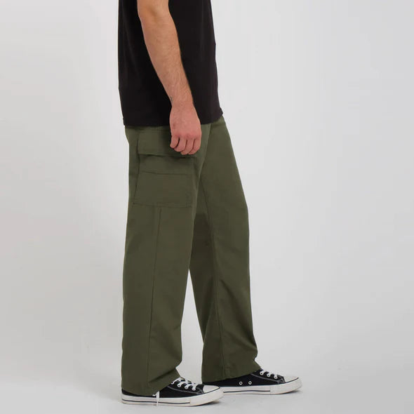 Volcom squads cargo loose pant-Green