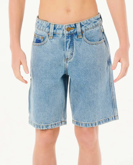 Ripcurl hyped up denim boys walkshort-Washed Blue