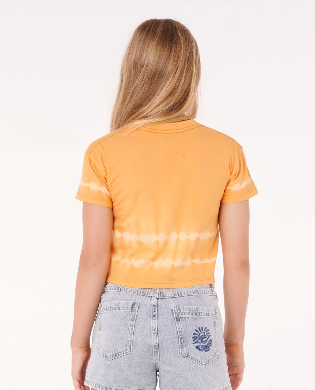 Tie Dye Crop Youth Girls Tee