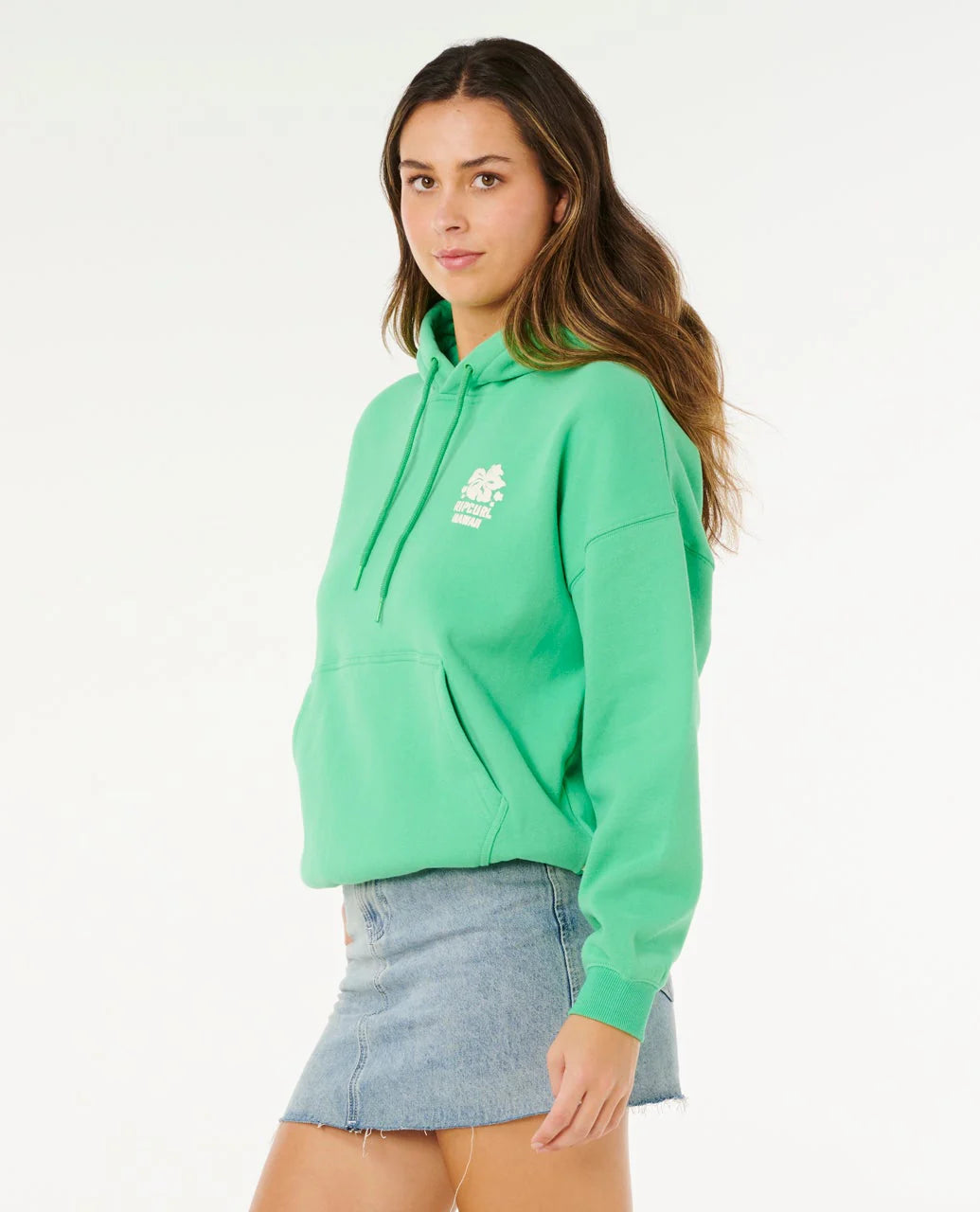 Rip Curl Surf Puff Heritage Hood- Green