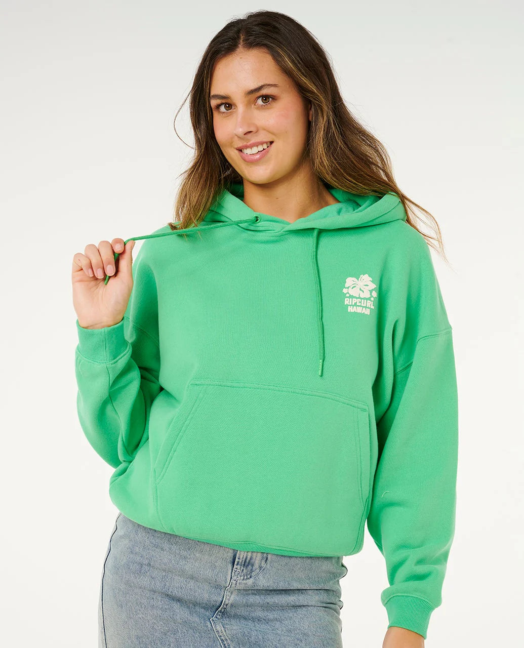 Rip Curl Surf Puff Heritage Hood- Green