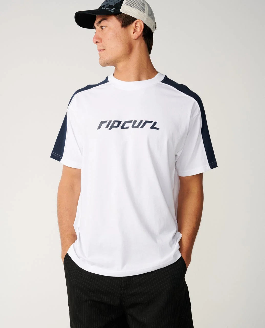 Ripcurl Archive Up Top Panel Loose Tee | White