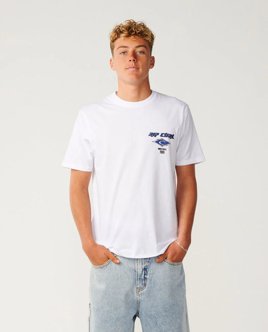 Ripcurl Fade Out Icon Relaxed Tee | White