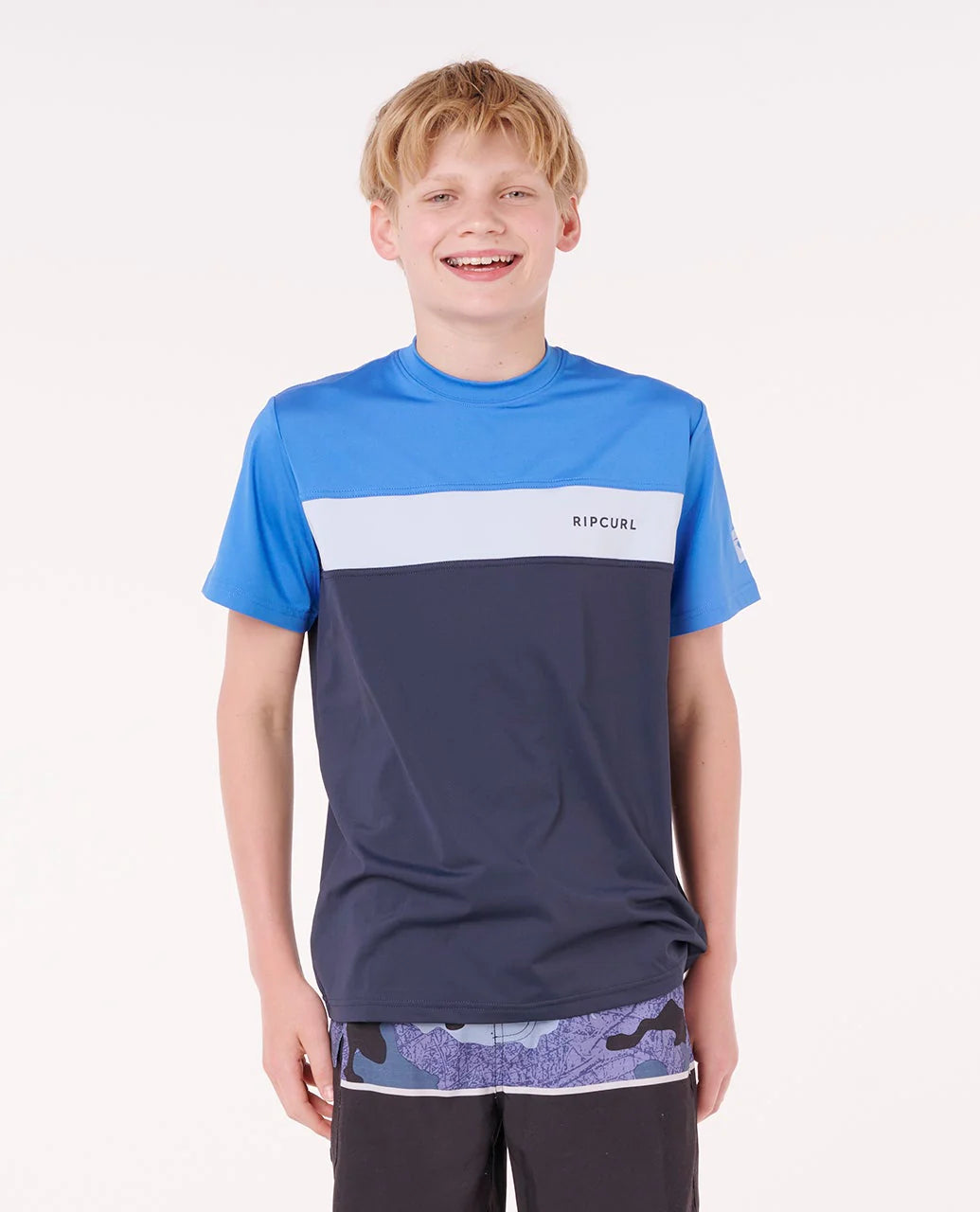 Rip Curl Undertow UPF SS Boys Rash Shirt