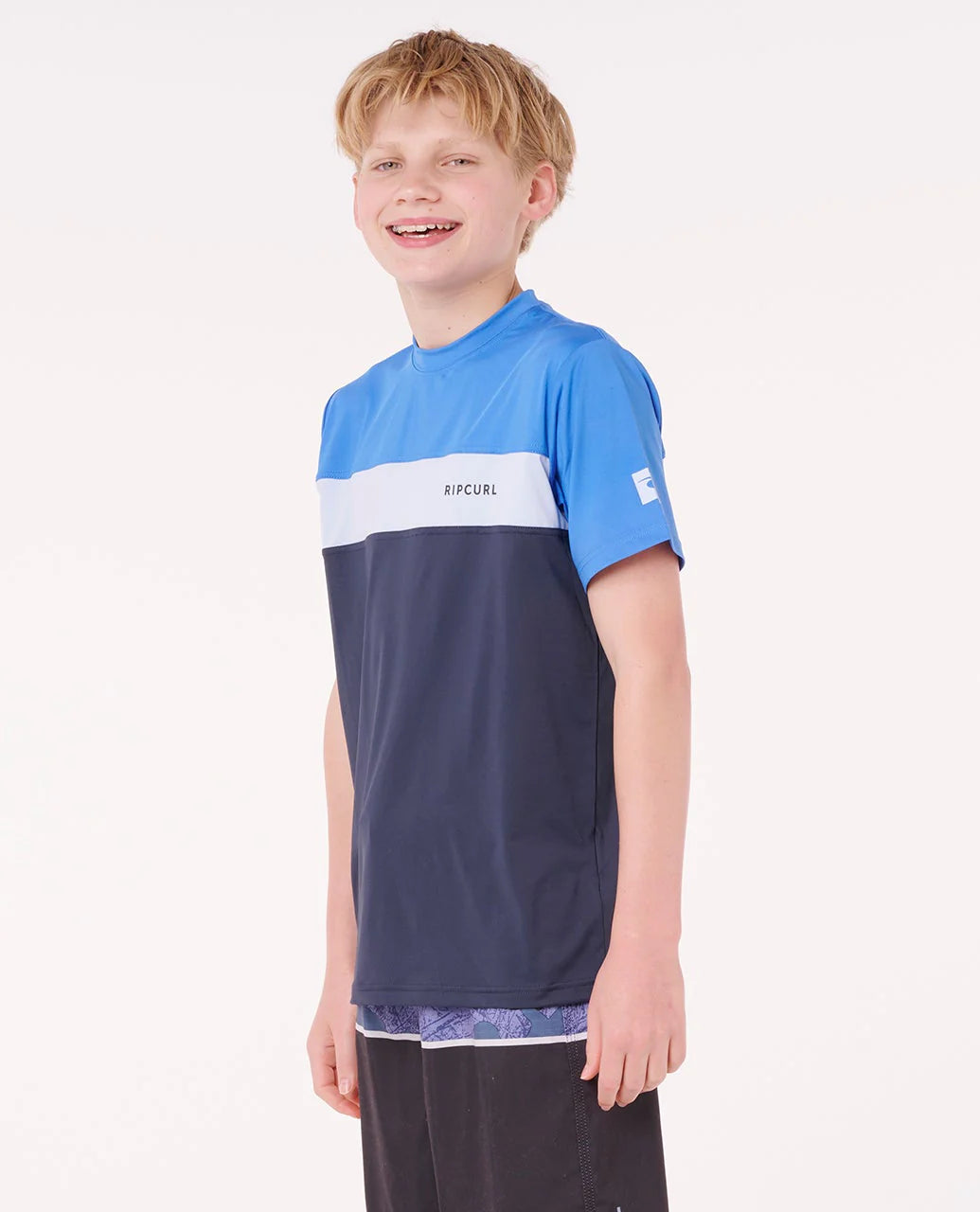 Rip Curl Undertow UPF SS Boys Rash Shirt