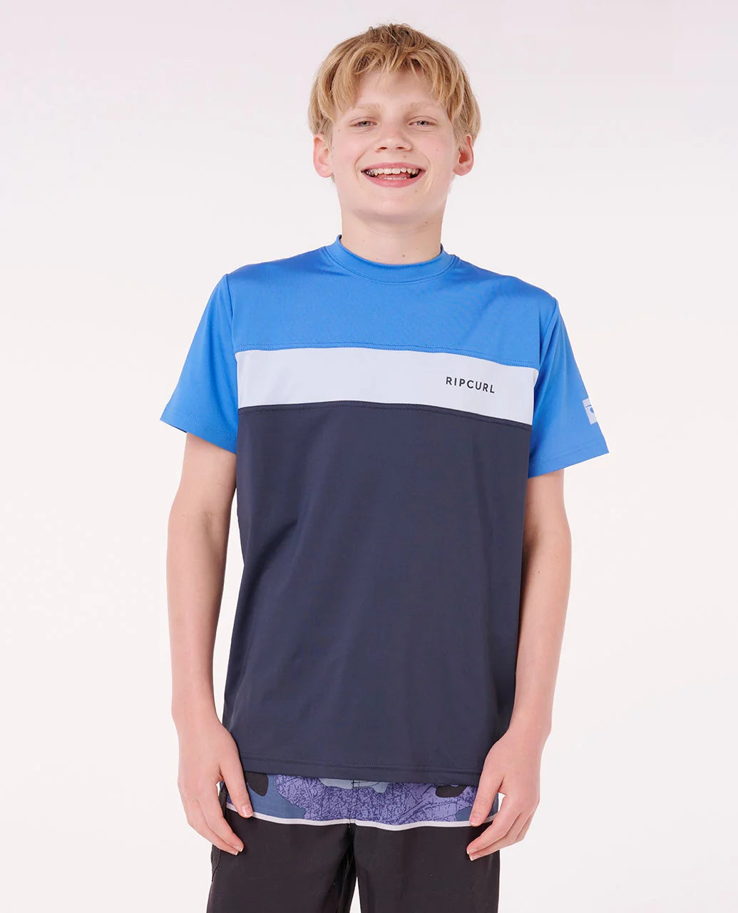 Rip Curl Undertow UPF SS Boys Rash Shirt