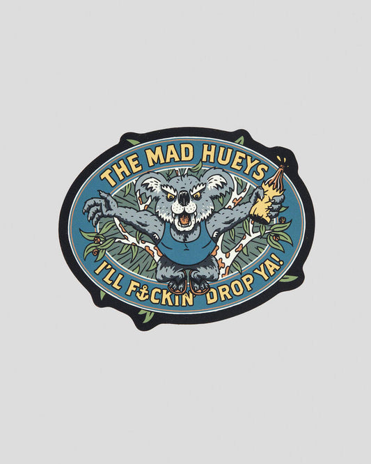 The mad hueys sticker