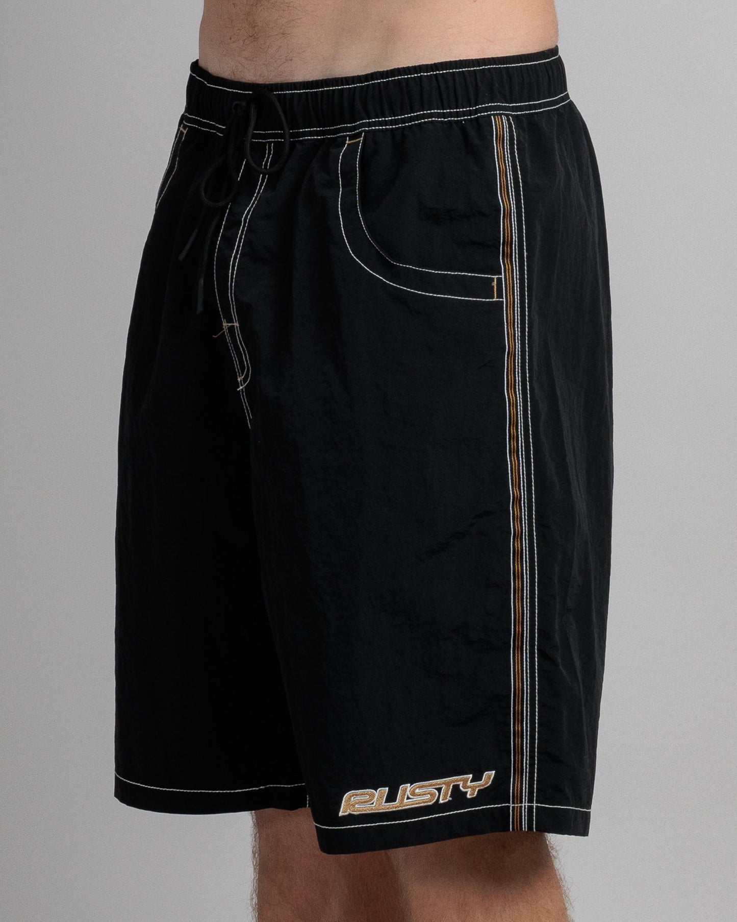 Rusty Flip Daddy Boardshort Black 3