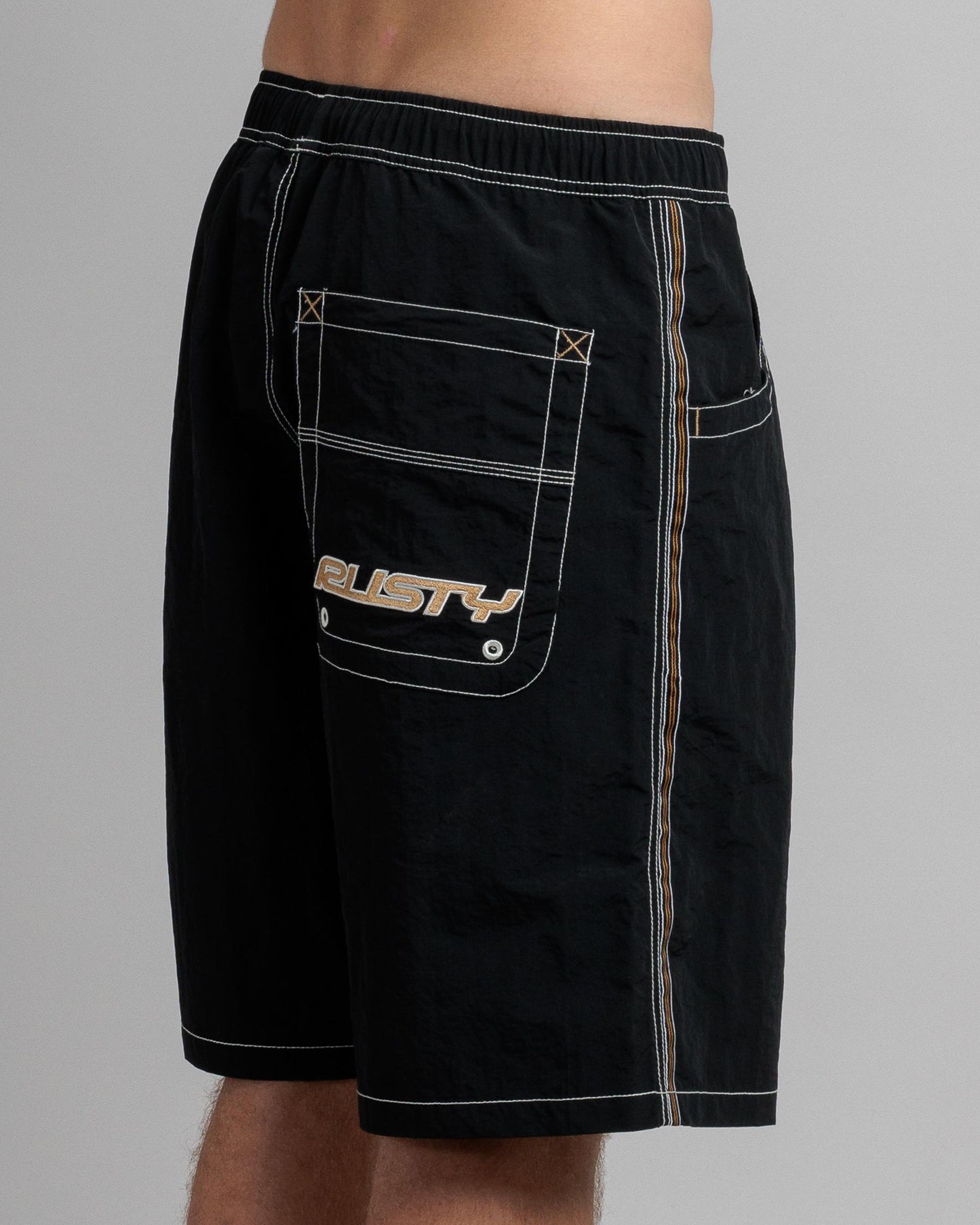 Rusty Flip Daddy Boardshort Black 3