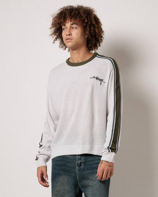 Billabong Script Sweater- Silver