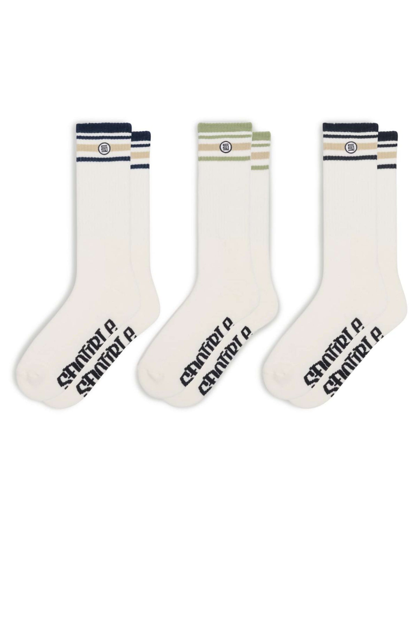 S Double Stripe S-Dot Sock