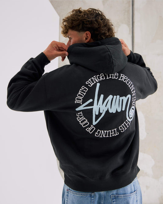 S Dsouble this thing dot hood-Washed black