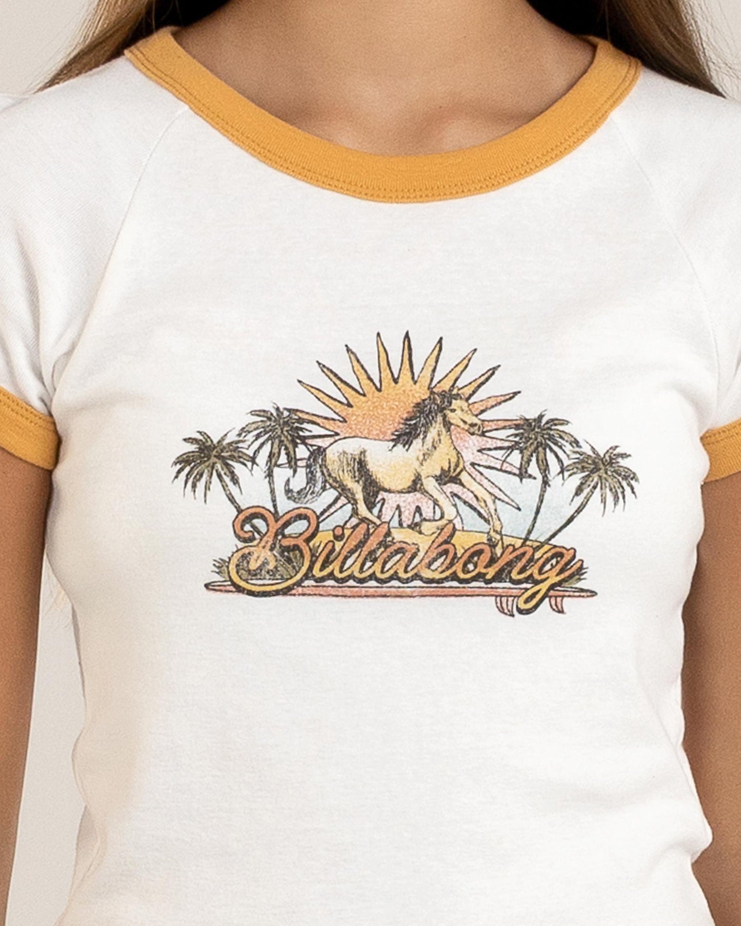Billabong Girls Seaside Session Ringers Tee