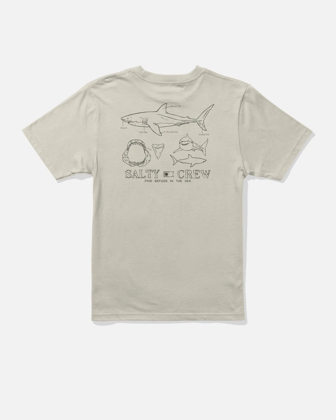 Salty Crew Great White Boys SS Tee l Bone