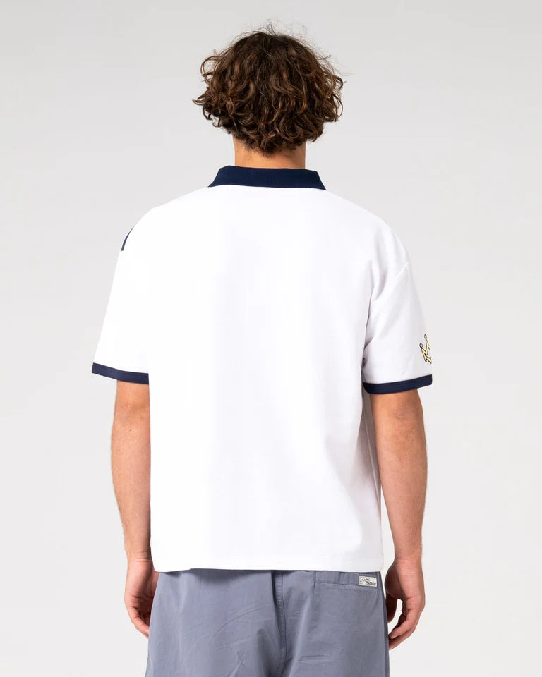 Rusty Prestige Short Sleeve Polo l White