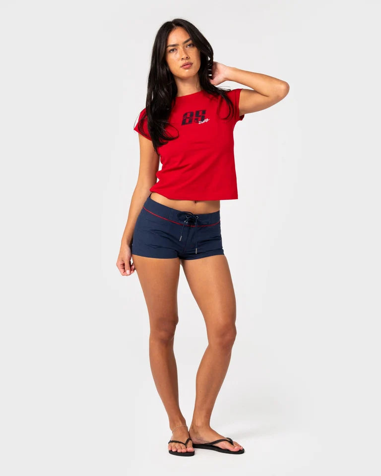 Rusty Bet Low Rise Short l Navy Blue