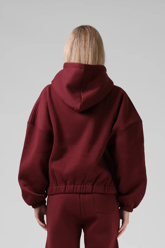 RPM Zip Thru Hood-  Red Wine