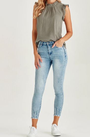 Junkfood Jeans | Lola Blue Skinny