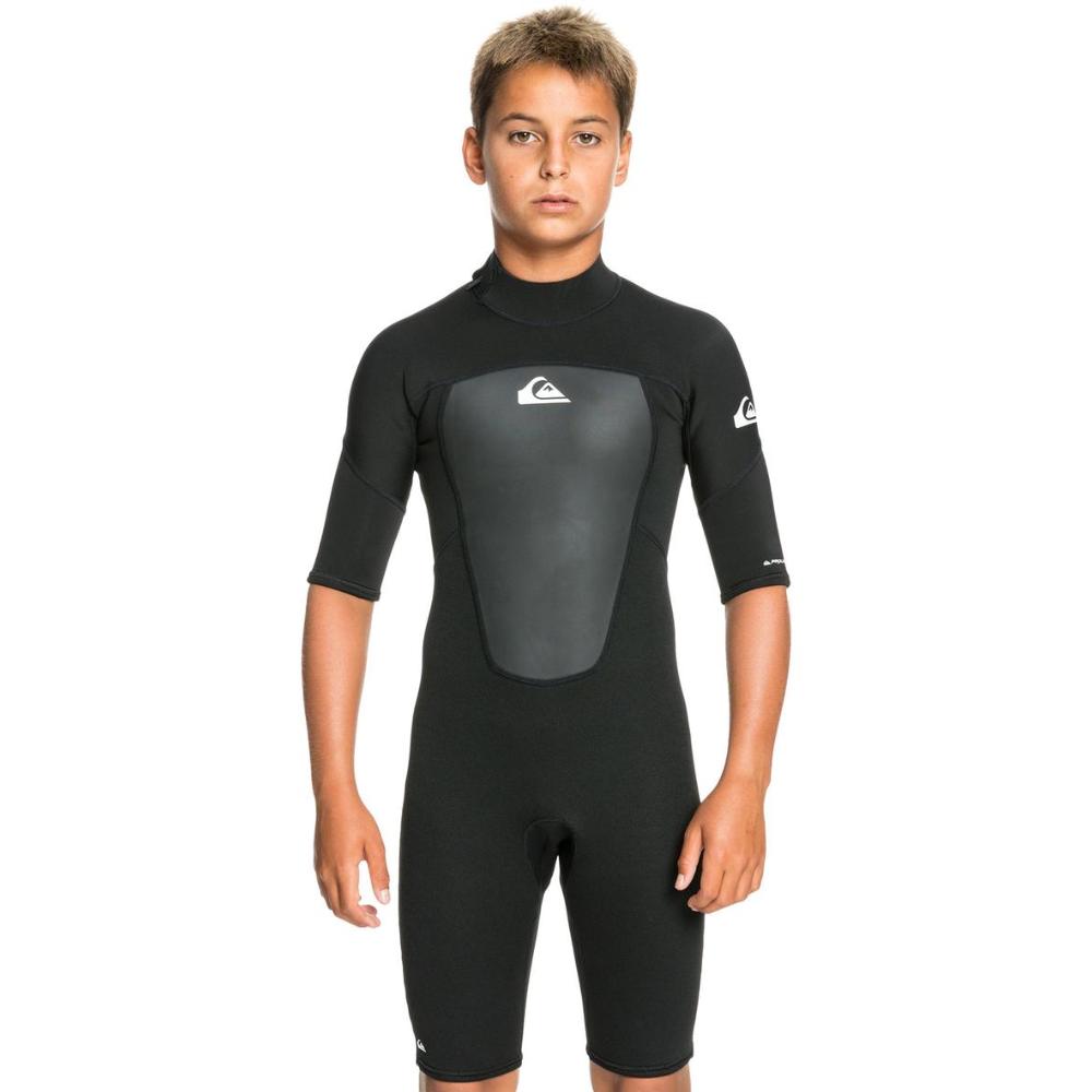 Quicksilver Boys 2/2 Prologue Short Sleeve SP Back Zip - Black