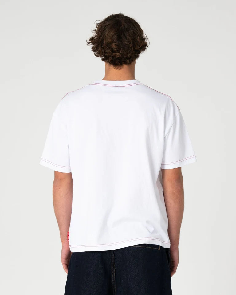 Rusty Morning Glory Graphic Tee l White