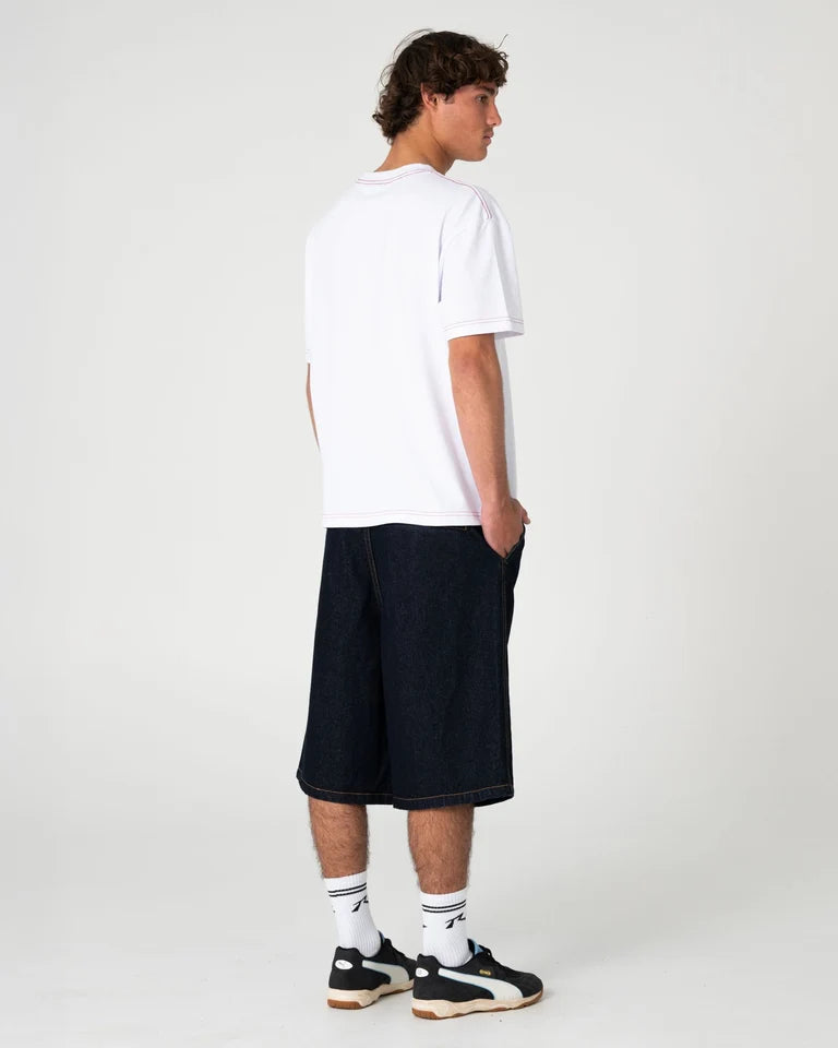 Rusty Morning Glory Graphic Tee l White