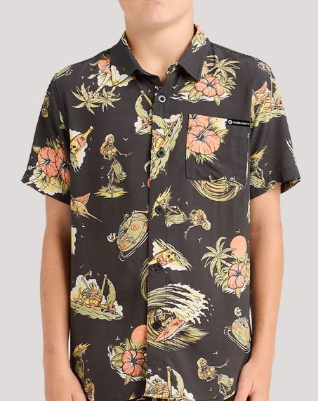 The Mad Hueys Youth Frothin Out Woven Shirt