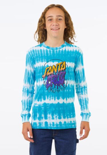 Santa Cruz Rad Dot Hollow Long Sleeve - Turquoise Blue (Copy)