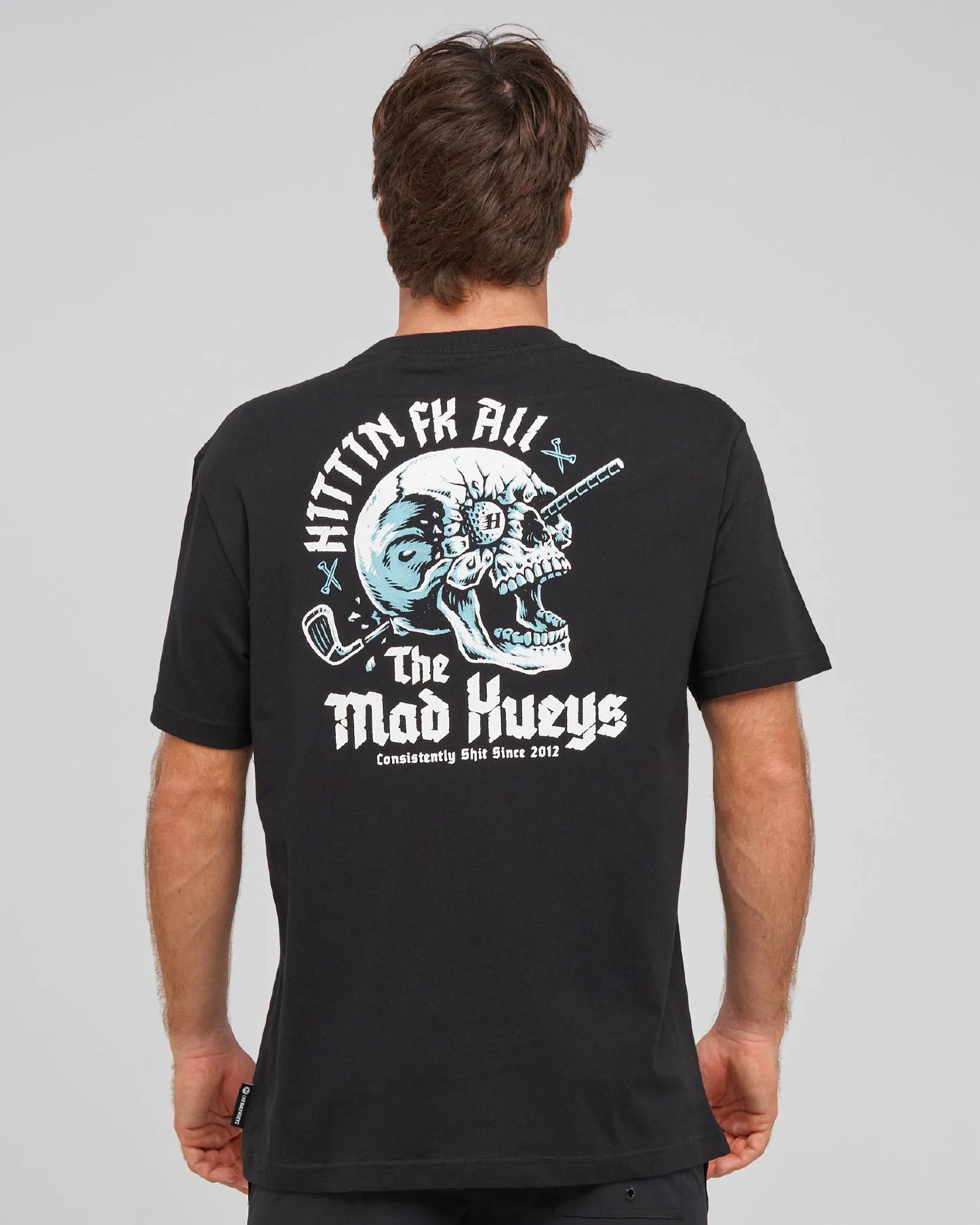 The Mad Hueys Hittin FK All Tee l Black