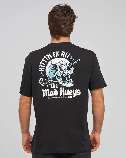The Mad Hueys Hittin FK All Tee l Black