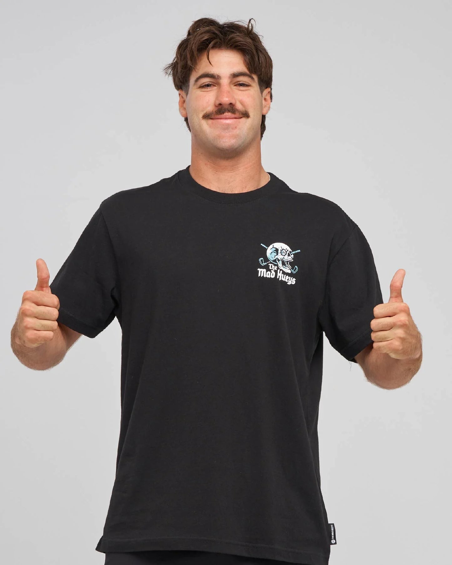 The Mad Hueys Hittin FK All Tee l Black