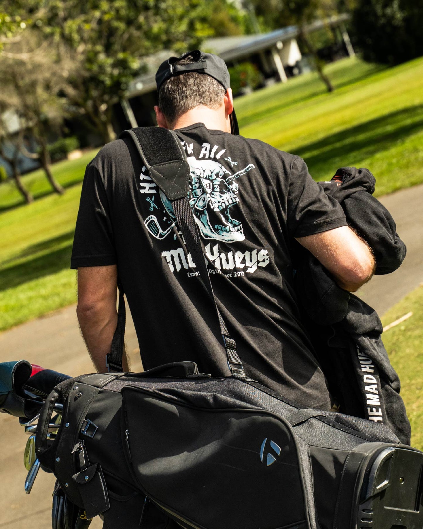 The Mad Hueys Hittin FK All Tee l Black