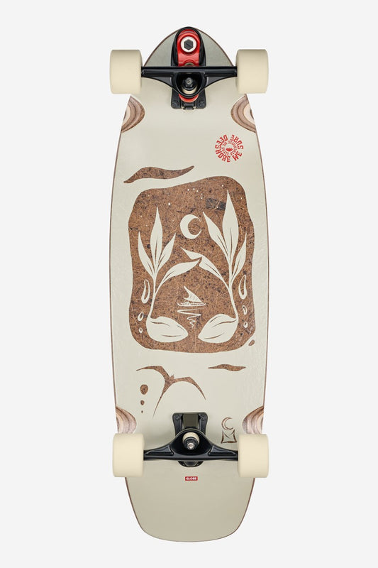 Globe Zuma 31.5" Surf Skate Black / Rose / Beige NZ