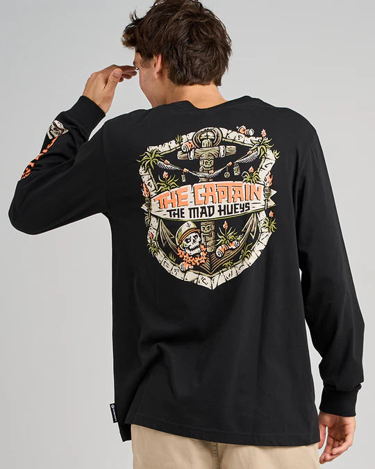 The mad hueys tiki captain LS tee