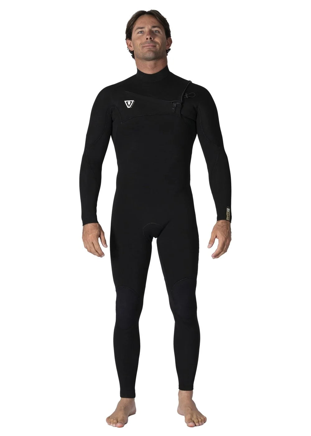 Vissla 7 Seas Comp 3/2 Full Chest Zip | Black | Wetsuit