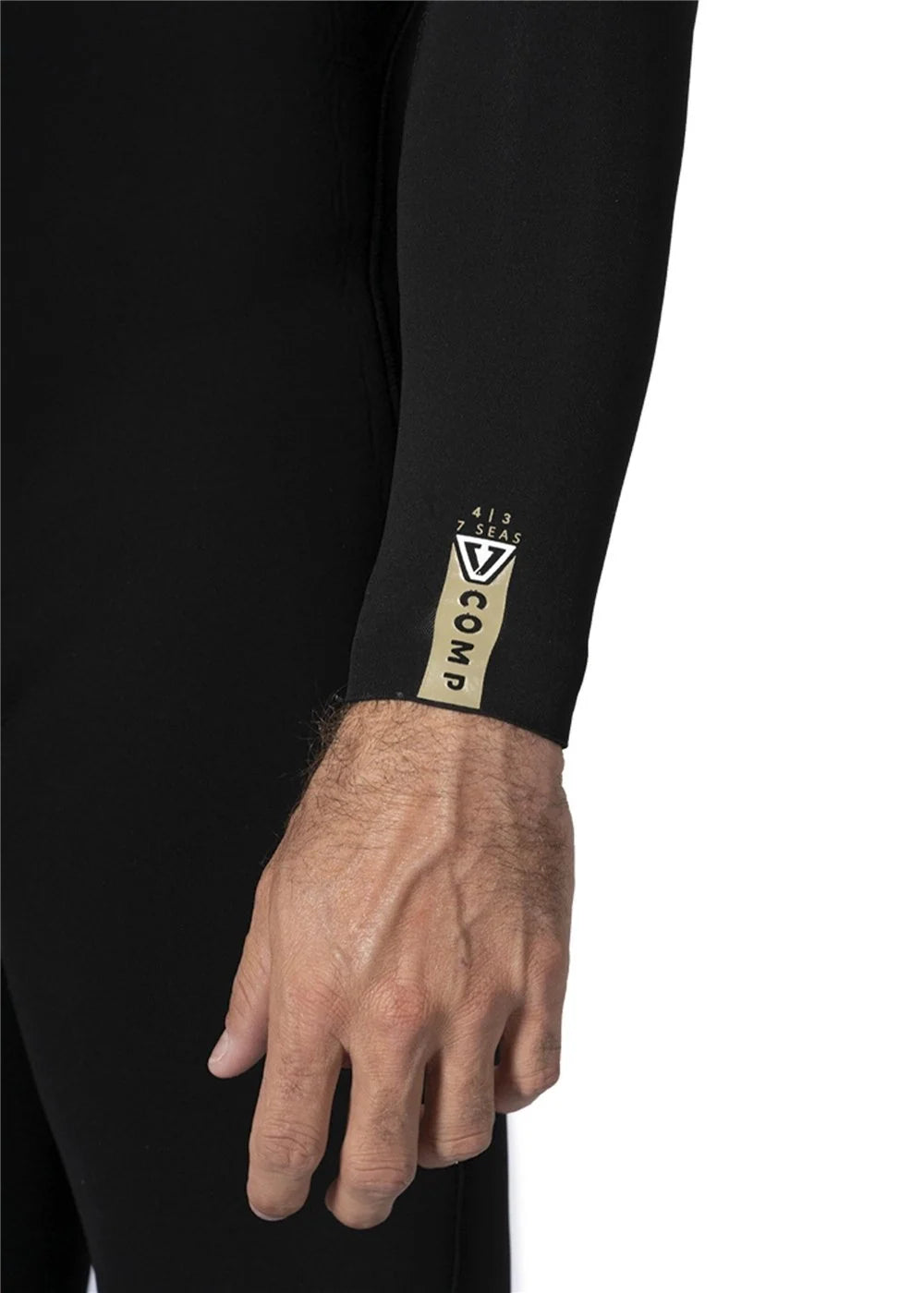 Vissla 7 Seas Comp 3/2 Full Chest Zip | Black | Wetsuit