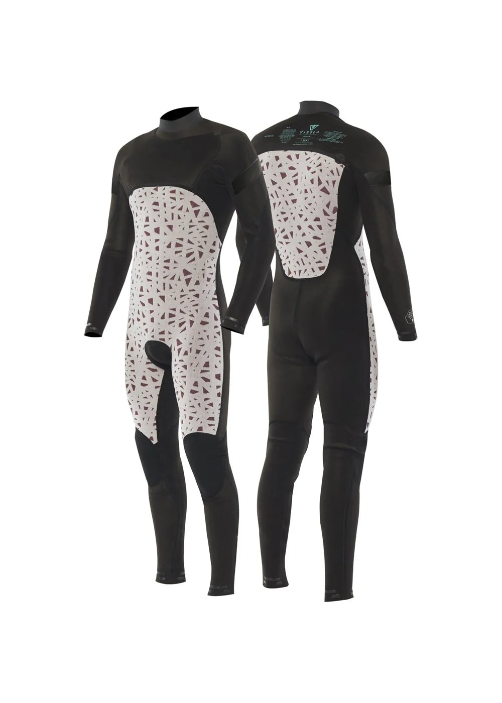 Vissla 7 seas raditude 3/2 full chest zip wetsuit