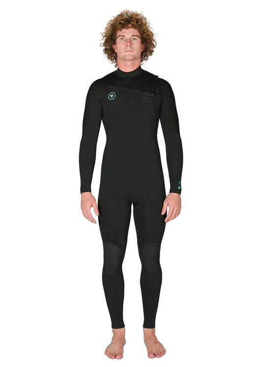 Vissla 7 Seas 3/2 Full Chest Zip | Black | Wetsuit