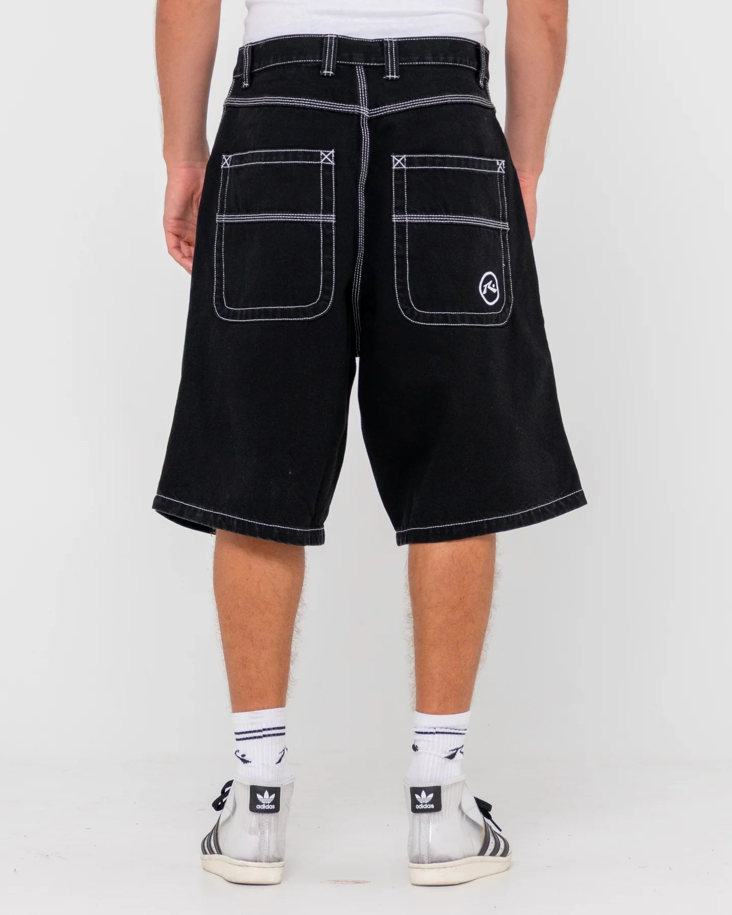 Rusty R Dot 22'' Baggy Jort - Black Out