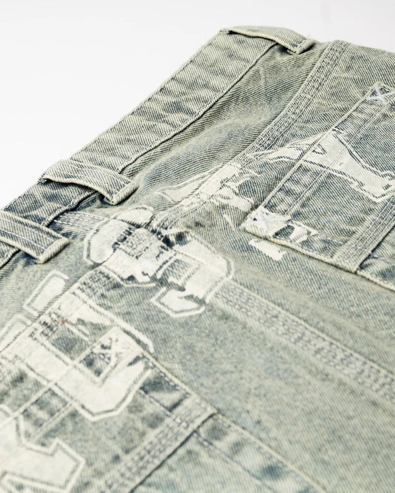 Rusty Norty Low Rise Denim Micro Mini Skirt