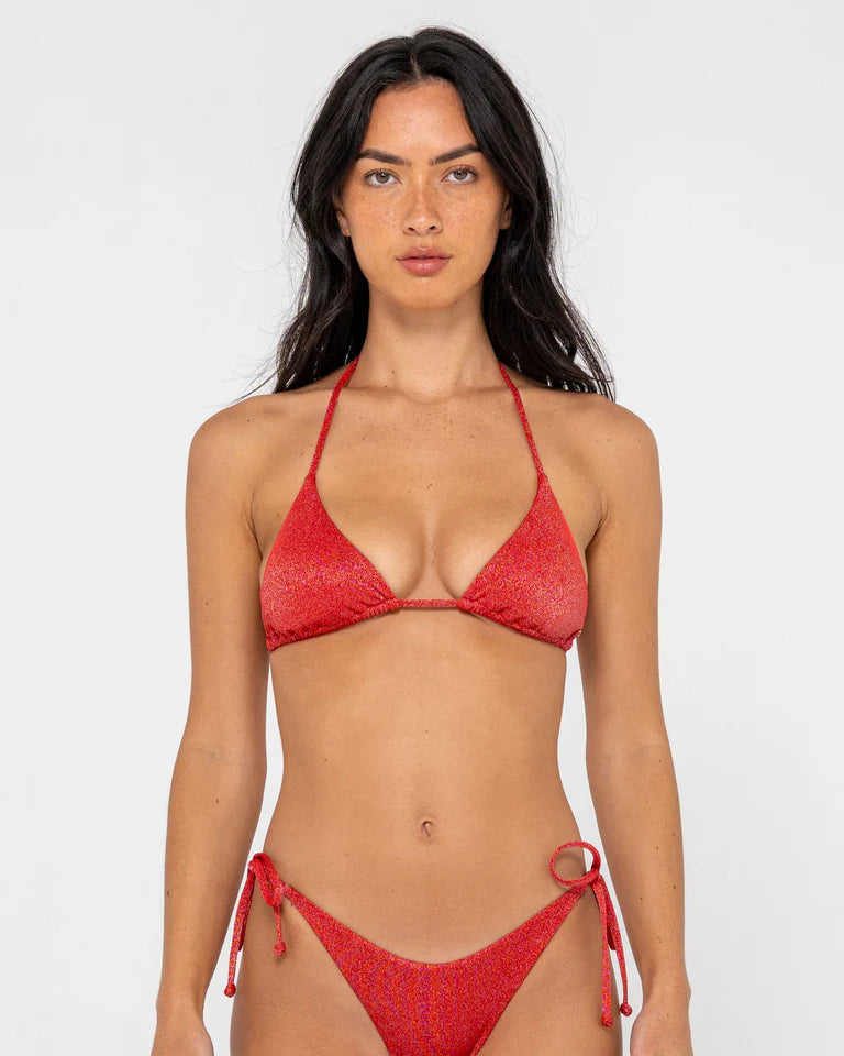 Rusty Shimmy Red Multiway Bikini