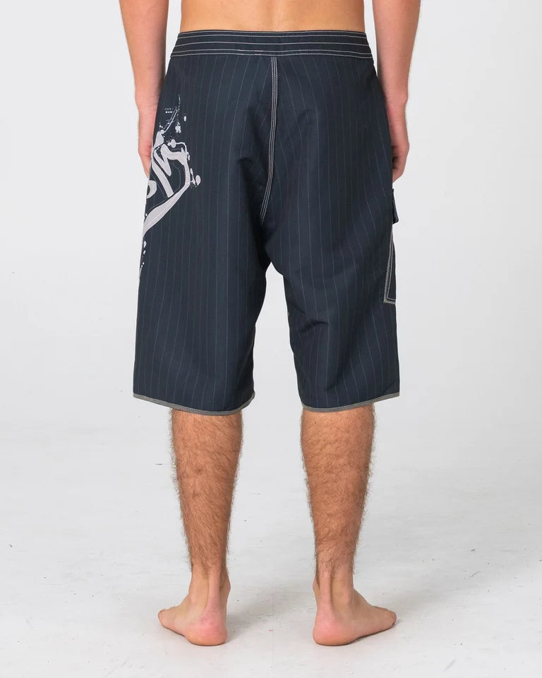 Rusty Scribbla 24" Baggy Boardshort | Black