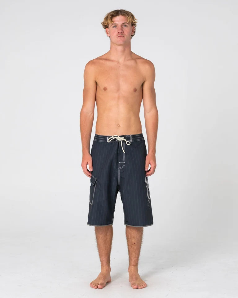 Rusty Scribbla 24" Baggy Boardshort | Black